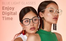 Blue Light Blocking Glasses Women Ease Computer Digital Eye Strain Blurry Vision