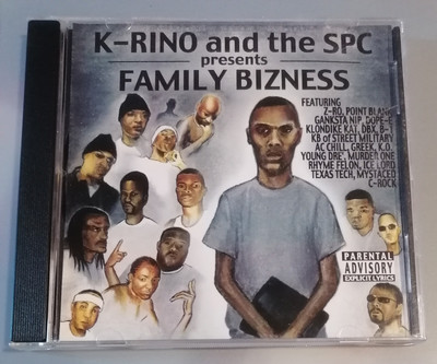 K-RINO & SPC - FAMILY BIZNESS CD TEXAS RAP G-FUNK POINT BLANK Z-RO GANKSTA NIP