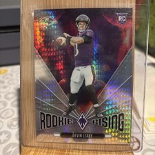 2024 Panini Phoenix #RR-DLY Devin Leary Rookie Rising Hyper Rookie Card. rookie card picture