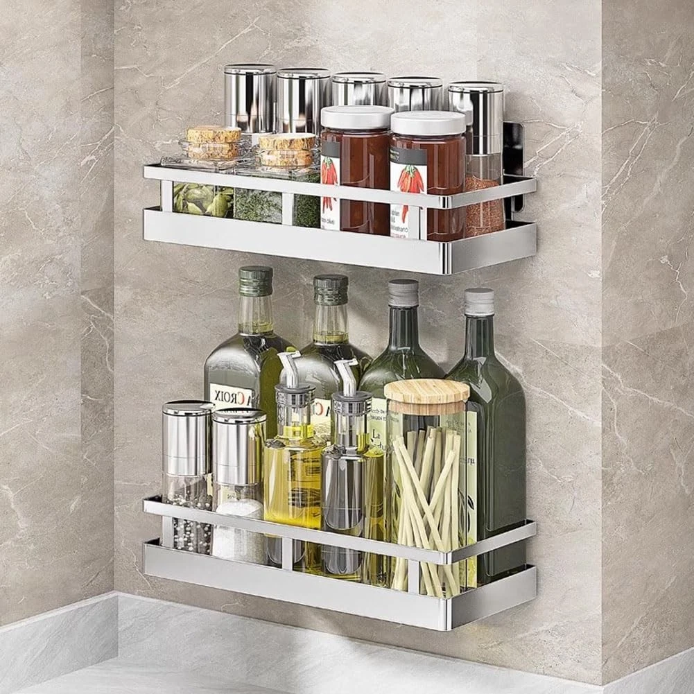 2PCS Kitchen Spice Rack, SUS304 Stainless steel Wall Mount Storage Rack, Seas...
Opens in a new wind