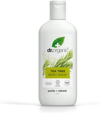 Dr Organic Tea Tree Body Wash, Shower Gel, Natural, Vegan, 250 ml (Pack of 1) 
