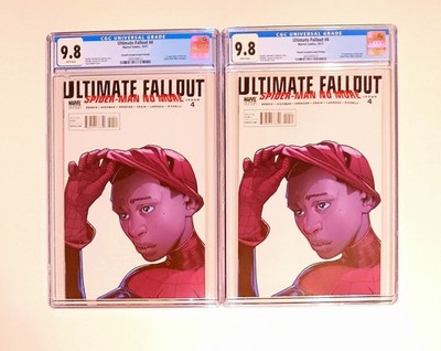 Lot of 2 ULTIMATE FALLOUT #4 all CGC 9.8 Pichelli Cover MILES MORALES Spider-man