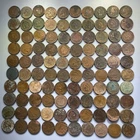 Indian Head Penny Lot of 100 / 2 FULL ROLLS in CULL Low Condition with an 1861