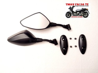 SPIEGEL LENKERSPIEGEL + KAPPEN FAR YAMAHA TMAX 500 2001 2007 ORION SCHWARZ 