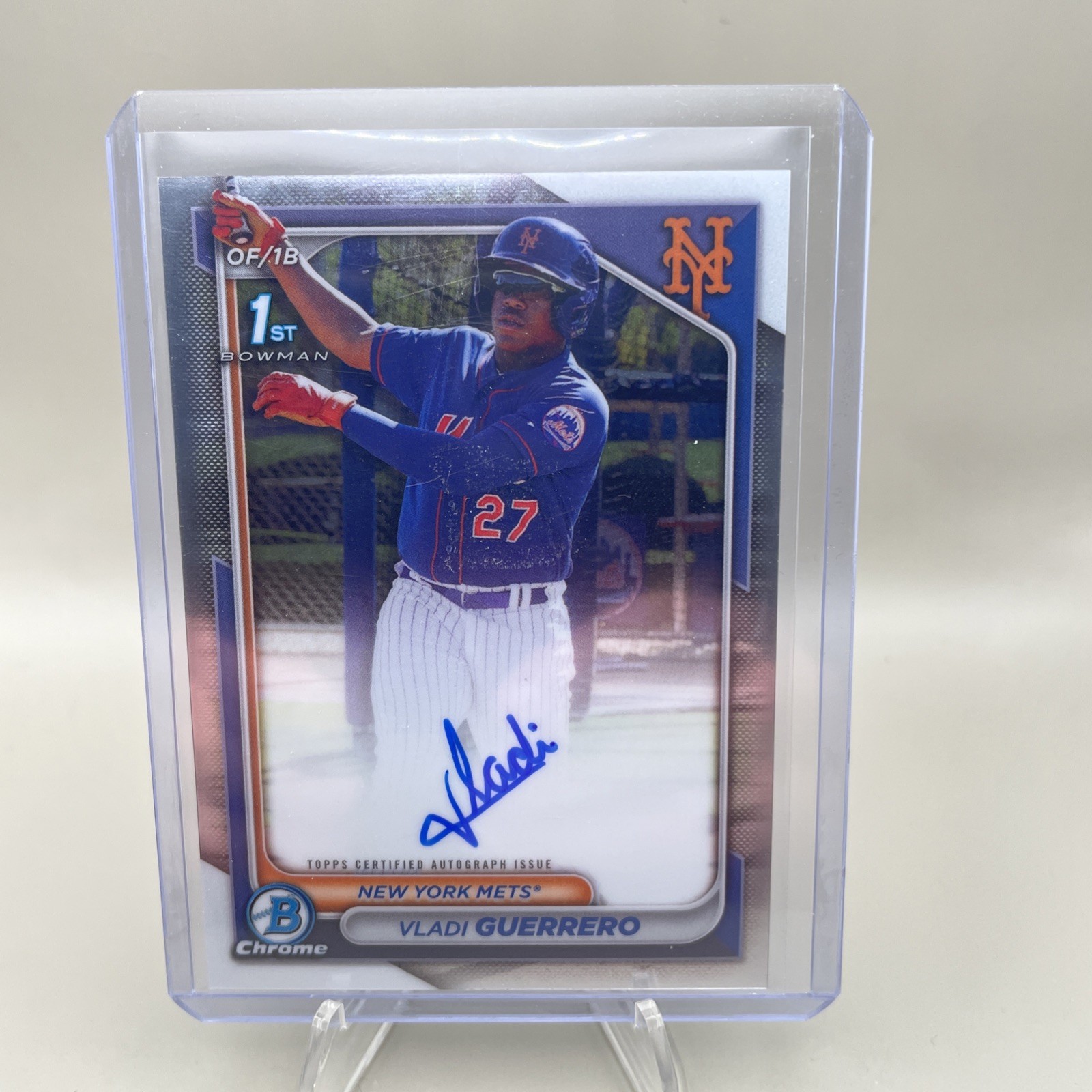 2024 Bowman Chrome Vladi Guerrero Auto 1st #CPA-VG Mets