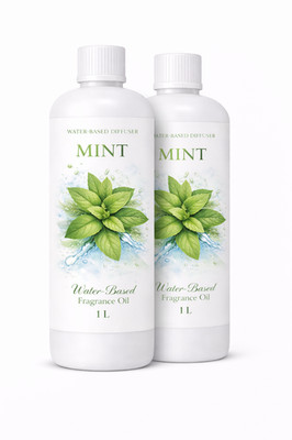 2x 1 L Raumduft Nachfüllflasche für Diffuser Lufterfrischer Raumduft Minze