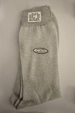 VTG New Metallic Silver Socks One Size