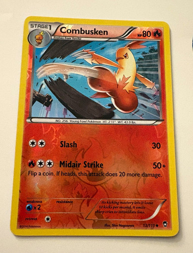 The Pokémon Company Combusken 013/111 League & Championship Reverse Holo Promo