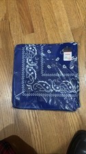 12 Compass 22" Blue Paisley Bandanas Polyester Headwrap Scarf