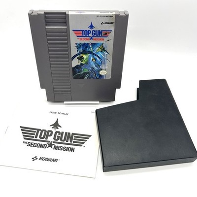 Top Gun( Nintendo NES) w/ Manual And Dust Sleeve Tested & Working