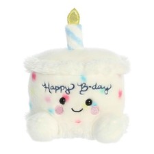 Aurora  Adorable Palm Pals  Happy B'Day Cake Stuffed Animal - Small, White