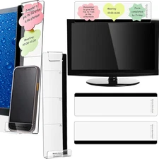4 Pieces Computer Monitor Message Memo Board Transparent Message Panel Monitor S
