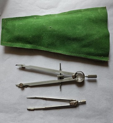 2 German Compass' plus Storage Sleeve, One Post & Other Unbranded