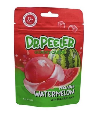 DR Sparschäler Gummi Wassermelone Halal 65g 12er Pack