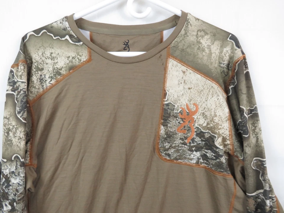 Browning Buckmark Big Game Western Camo deer Hunting Shirt Camouflage Size XL - Image 3 of 4