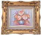 ROBERT COX (1934-2001), Floral Still Life, 8" by 10", Orig. Oil / Panel — photo 1
