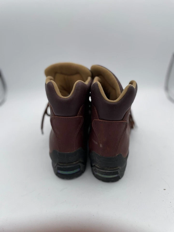 Bota de Combate Asolo Para Mujer Talla 6 Cuero Marrón Punta Redonda Tacón Bloque Con Cordones Fax Foto 3 de 4