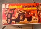 GIJOE 1967 VINTAGE DESERT PATROL ATTACK EMPTY C-8 BOX NO JEEP HASBRO MIB NICE