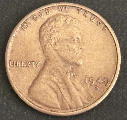 1949 S Lincoln Wheat Cent / Penny *AU - ABOUT UNCIRCULATED*  *FREE SHIPPING*