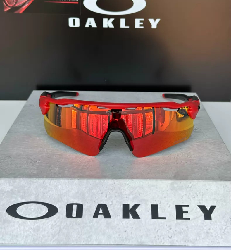 Oakley Radar EV Path OO9208 Lightweight Red Sunglasses Red Frame Prizm