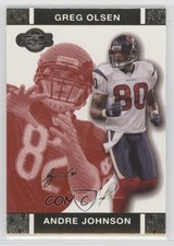 2007 Co-Signers Red Changing Faces Gold 120/399 Andre Johnson Greg Olsen HOF 0i6