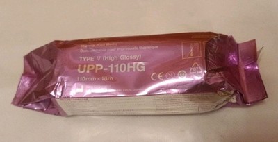 1x SONY UPP-110HG Thermo Papier 110mm x 18m verschweißt Type V High Glossy