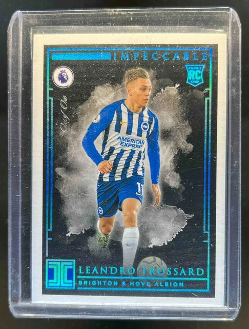 2019 Impeccable Premier League Leandro Trossard RC Platinum #1/1 Brighton & Hove