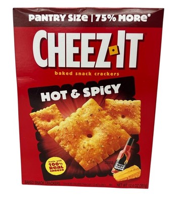 Cheez It Hot & Spicy Baked Snack Crackers 12.4 oz