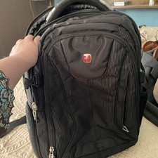 SwissGear Unisex-Adult 5358 USB ScanSmart Laptop Backpack, Large, Black Dot EUC