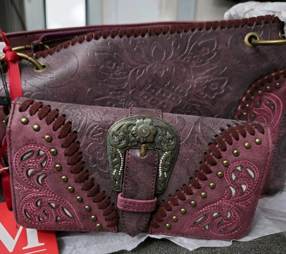 Montana West Cartera de Transporte Oculta Cuero Con Cartera Interior Foto 4 de 4