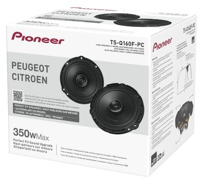 Pioneer TS-Q160F-PC 350W 2Weg Koax  Peugeot uvm  4 Ohm Neu von More dB Car Audio