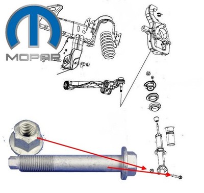 Schraube & Mutter Stoßdämpfer VA Dodge Ram 1500 4WD Bj:06-25 (Gen.3 & Gen.4)