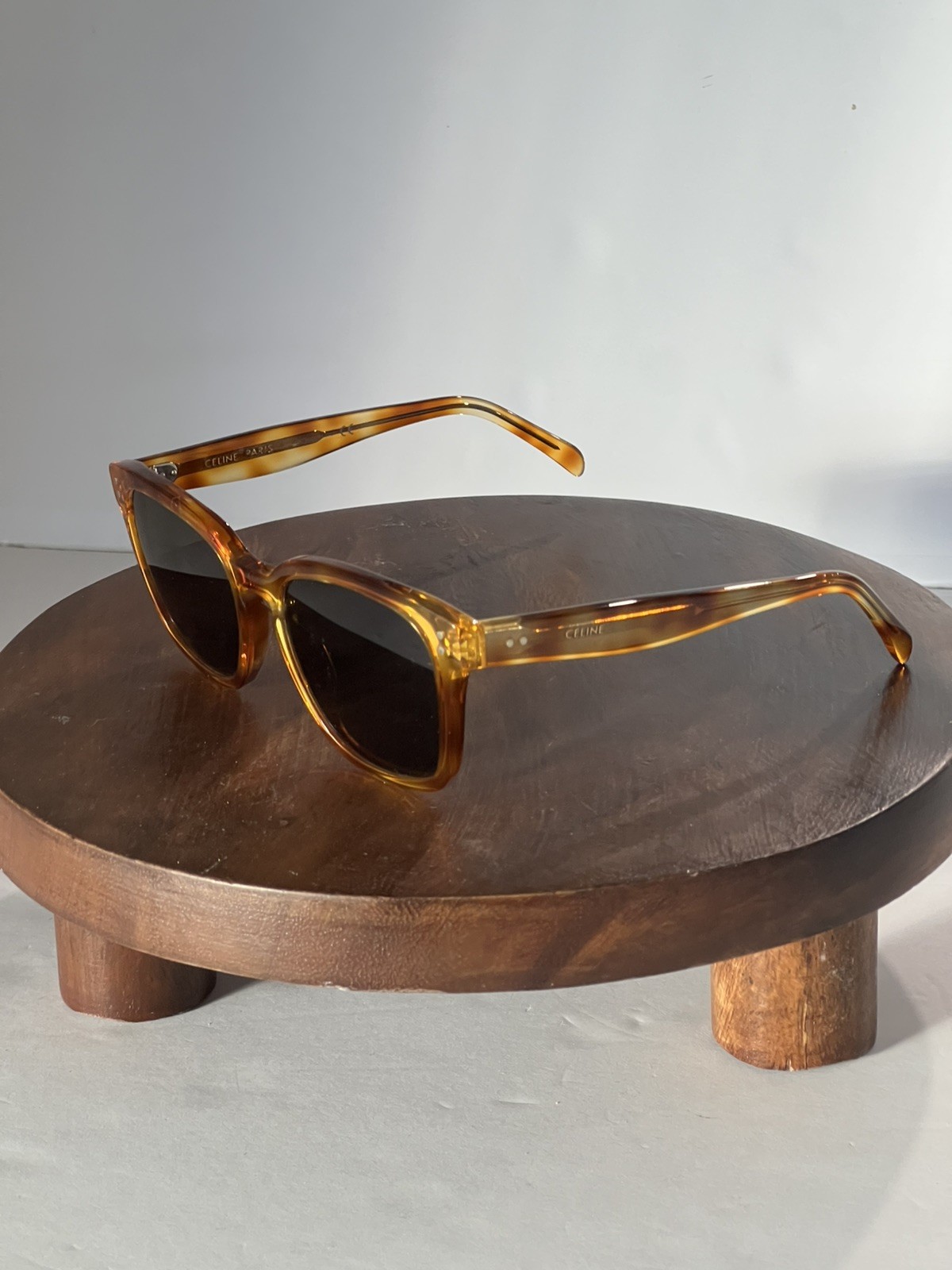 Celine Brown Tortoise shell square frame cl401521… - image 3