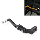 CNC Gear Shift Lever Footrest Pedal Foot Rest Shifter Aluminum Black Universal