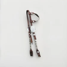 Horse Tack - Silver Western Show Single Ear Headstall 