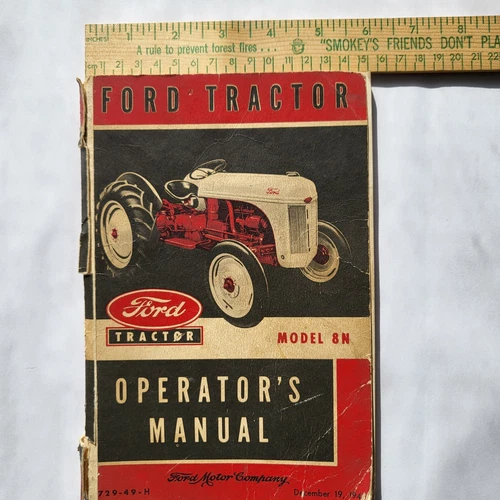 VTG Ford Tractor Model 8N Operator's Manual December 19, 1949 3729-49-H - Picture 7 of 12