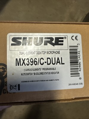 Shure MX396/C-DUAL Microflex  Multi-Element Boundary Microphone