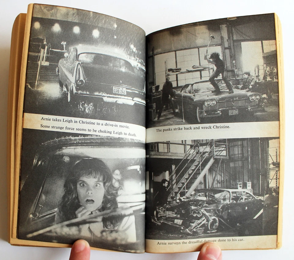 CHRISTINE Paperback Book by STEPHEN KING Signet 1983 2nd Printing w/ Photos — 第 4/4 张图片