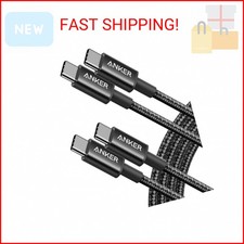 Anker USB C to USB C Cable, Type-C 60W Fast Charging Cable 6 FT, 2Pack for iPh