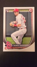 Thomas Saggese 2025 Bowman #57 RC Cardinals Rookie 