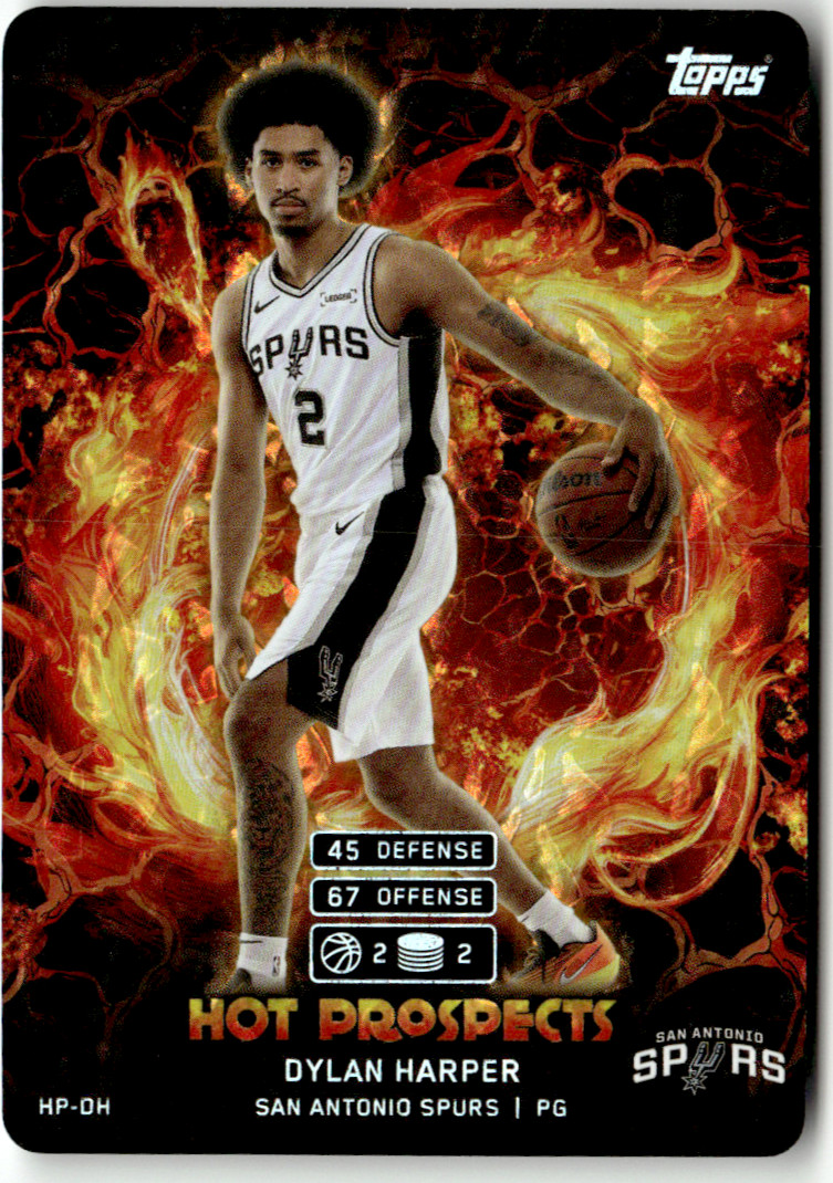 2025-26 Topps Match Attax NBA No HP-DH Dylan Harper Rookie Hot Prospects