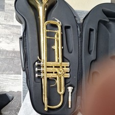 Borg Bb Trumpet Brass High Polish Gold 3-Valv...