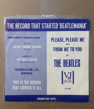 The Beatles Rare Promo Picture Sleeve The Record That Started Beatlemania
