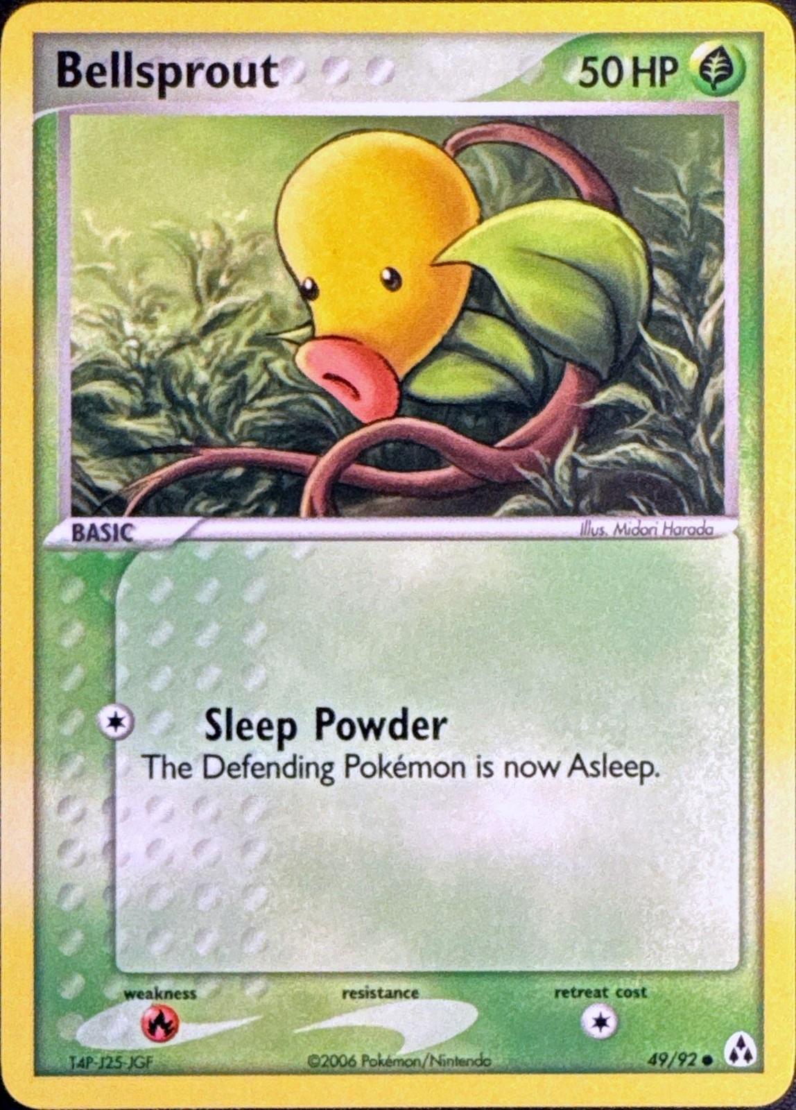 Bellsprout 49/92 Common Legend Maker Pokemon Near Mint