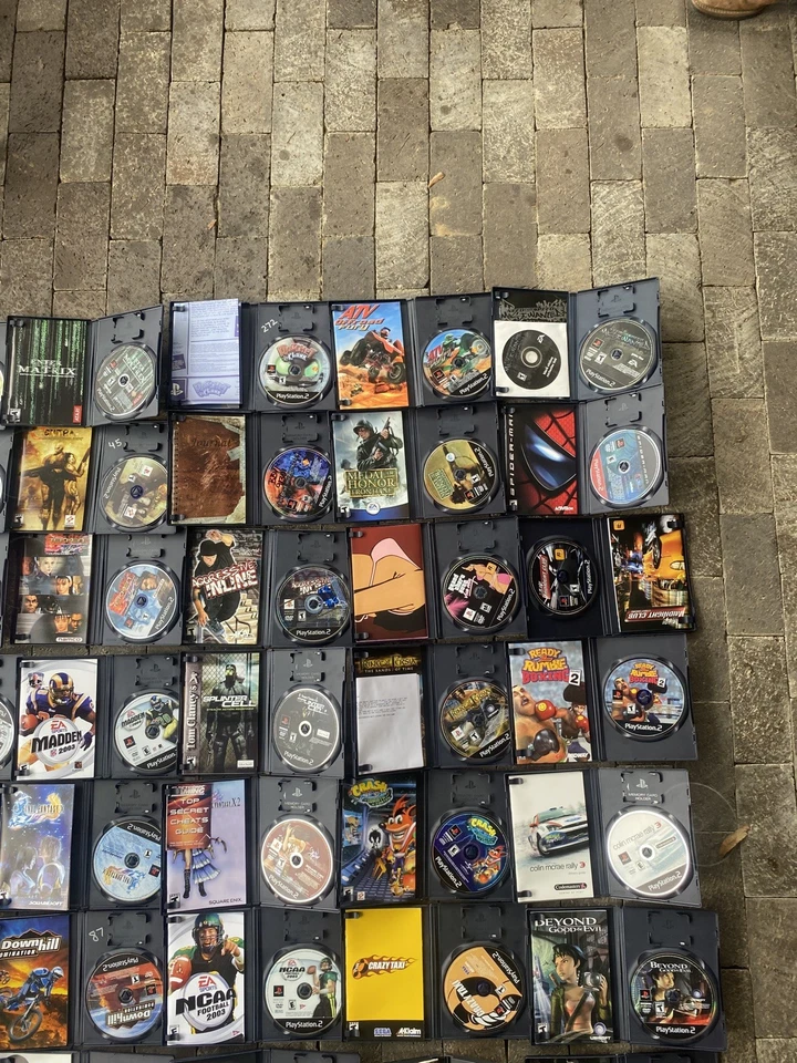 Lot of 52 Sony PlayStation 2 / PlayStation 1 Video Games CIB Tested Collectible  - Image 4 of 4