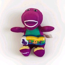 Barney Sparkle 'N Sing Plush Stuffed Animal Tested Working