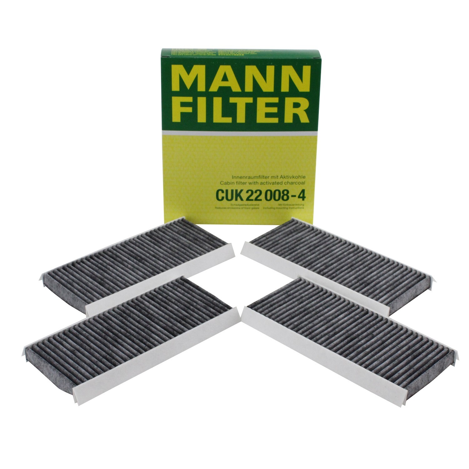 OEM Mann Cabin Air Filter Set for BMW E90 E92 E93 M3 4.0 V8 S65B40A 2008-2013