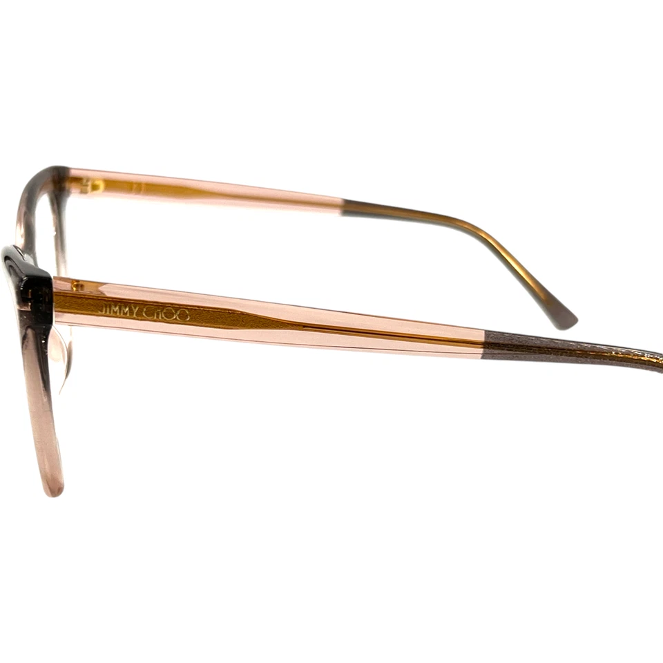 Marco de gafas de plástico para mujer Jimmy Choo JC361 KON brillo desnudo 53-17 con estuche Foto 4 de 4