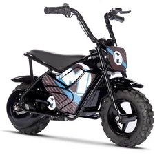 MotoTec Electric Mini Bike 24V 250W Kids & Teens Off-Road Bike Speed 10mph-Black
