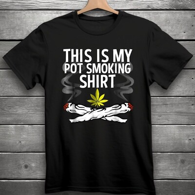 This Is My Pot Smoking Shirt 420 T-Shirt Black S-3XL